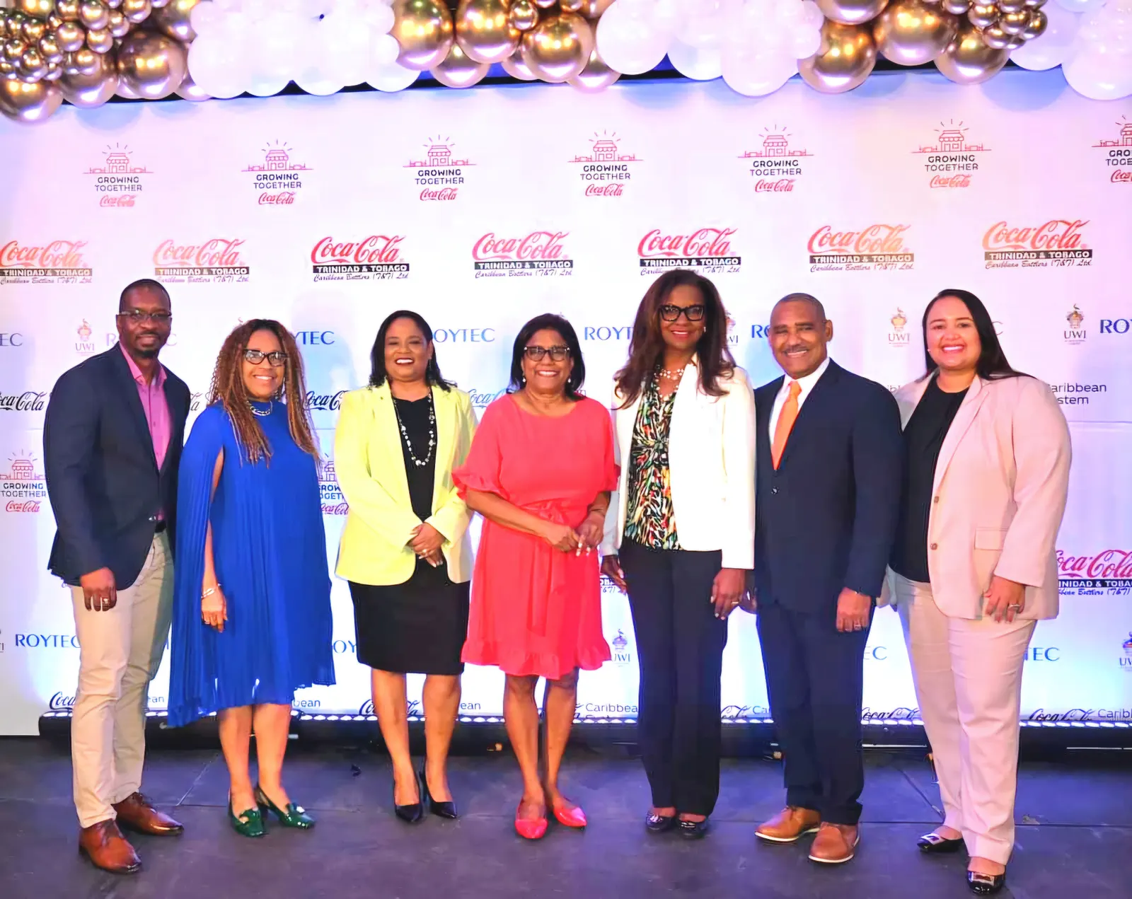 Kurtis Rudd with the Coca-Cola and UWI-ROYTEC small business graduation cohort
